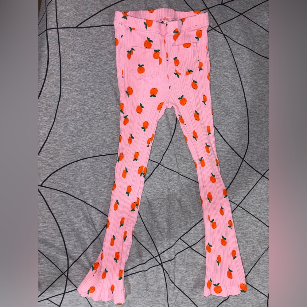 Old Navy Pink Leggings with Orange Fruit Design